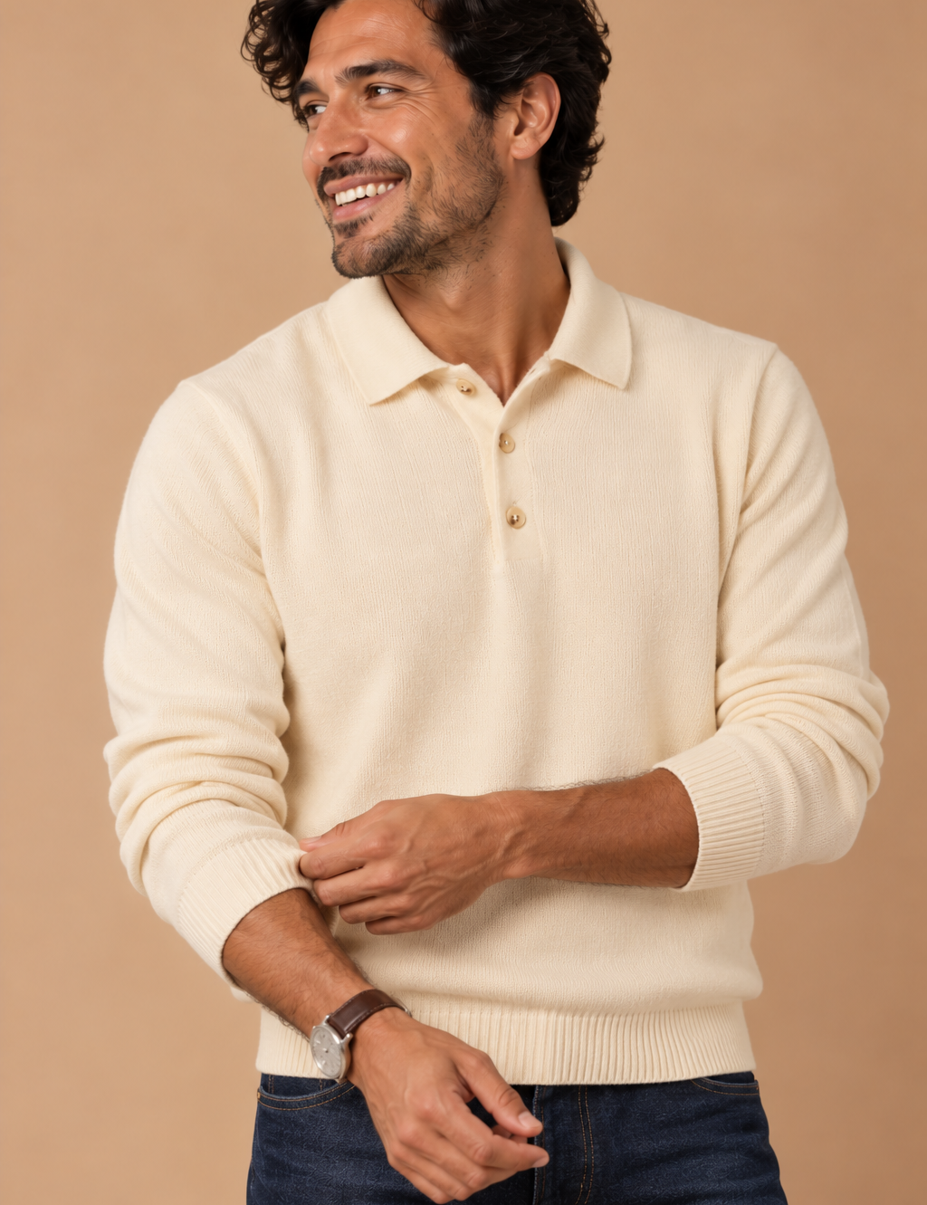 Whitman Long Sleeve Polo Sweater
