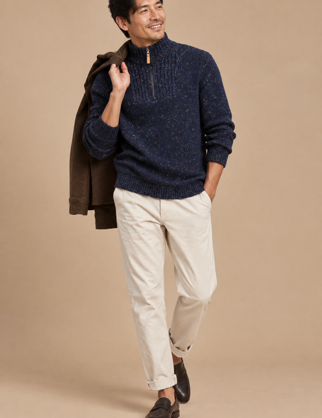 Conrad Fleck Quarter Zip Sweater