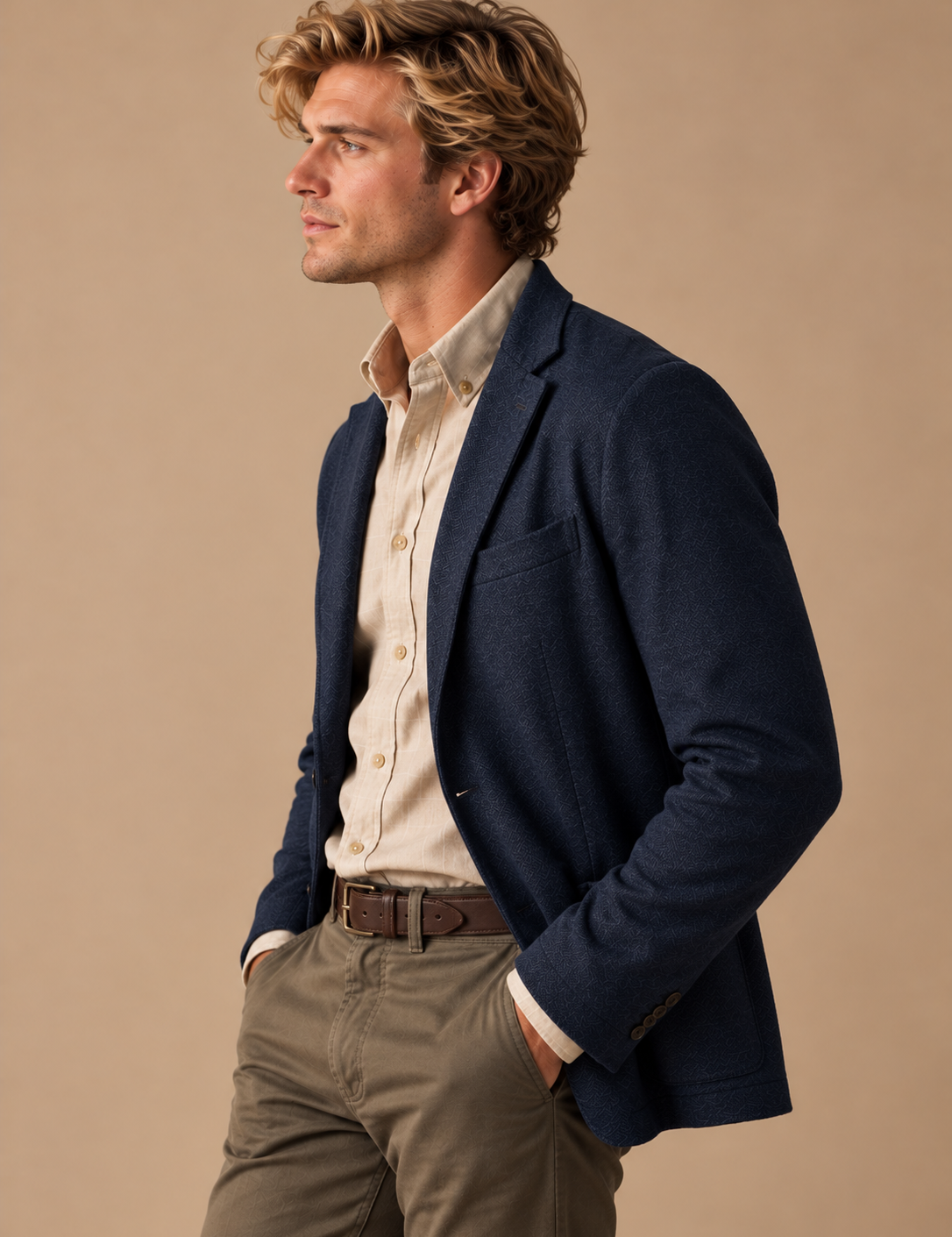Joshua Deconstructed Stretch Knit Blazer