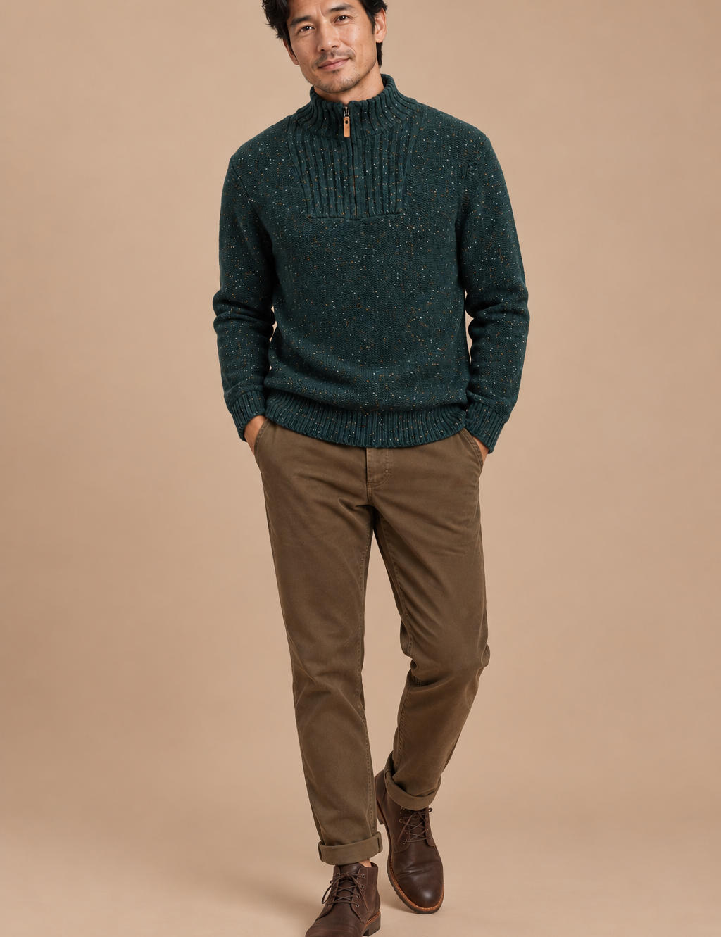 Conrad Fleck Quarter Zip Sweater