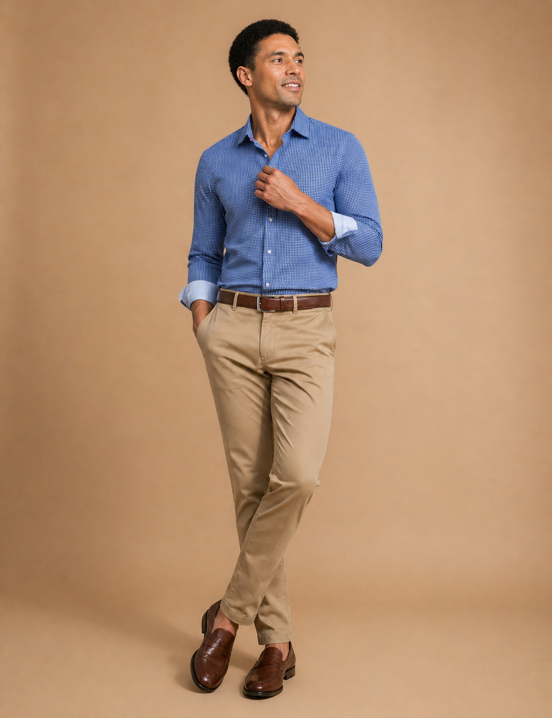 Patton Gingham Journey Performance Shirt