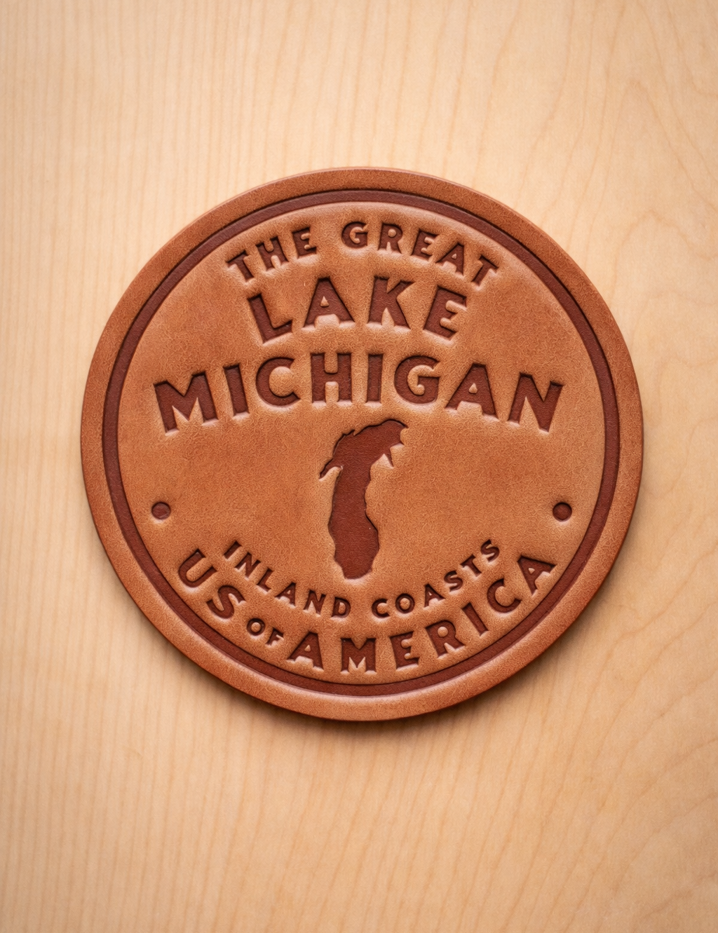 Hand Pressed Leather Coasters
