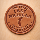 Hand Pressed Leather Coasters