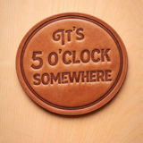 Hand Pressed Leather Coasters