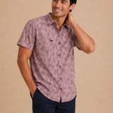Charter Print Short Sleeve Button Down Shirt