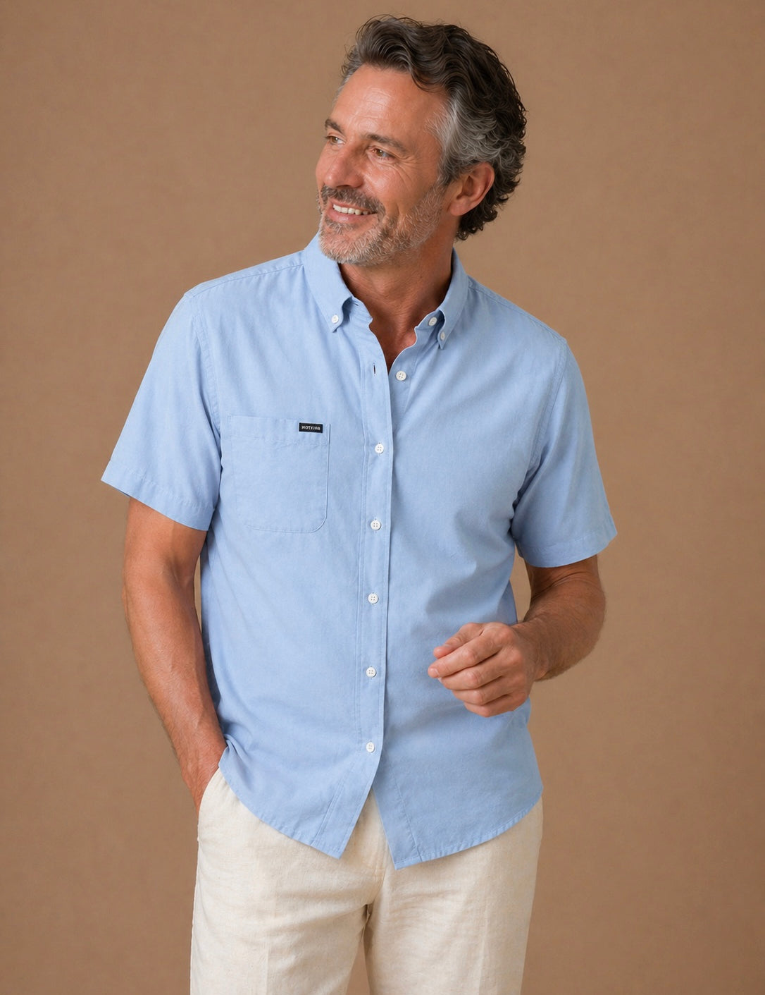 Sanford Oxford Short Sleeve Woven Shirt