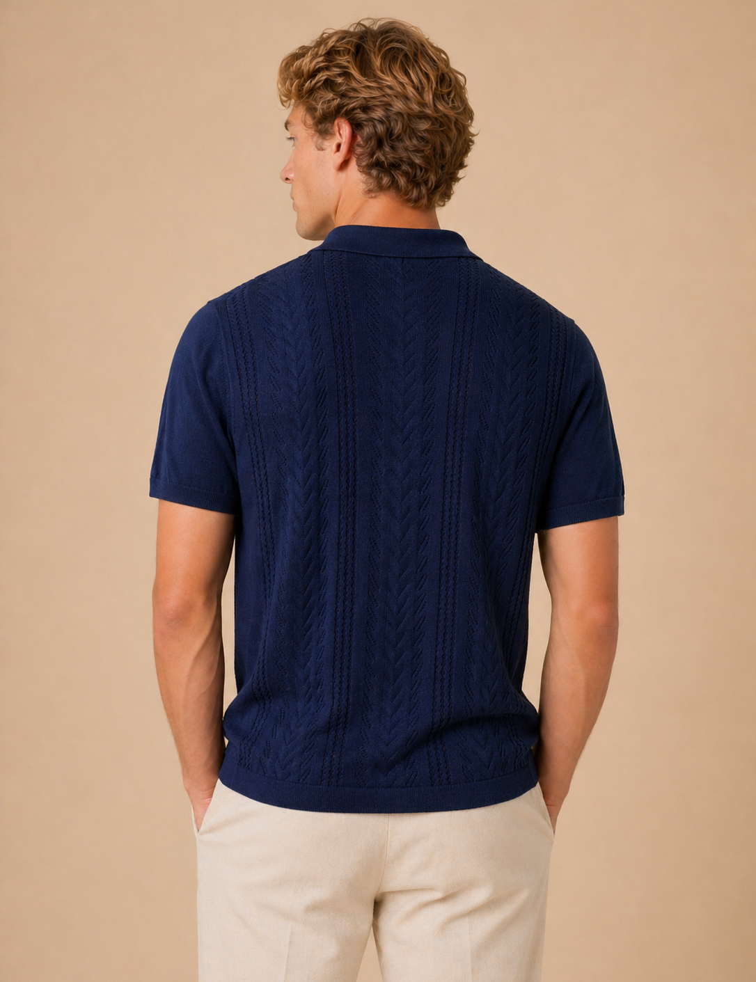Grove Textured Sweater Polo