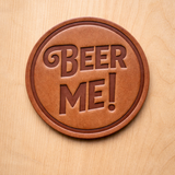 Hand Pressed Leather Coasters