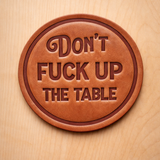 Hand Pressed Leather Coasters