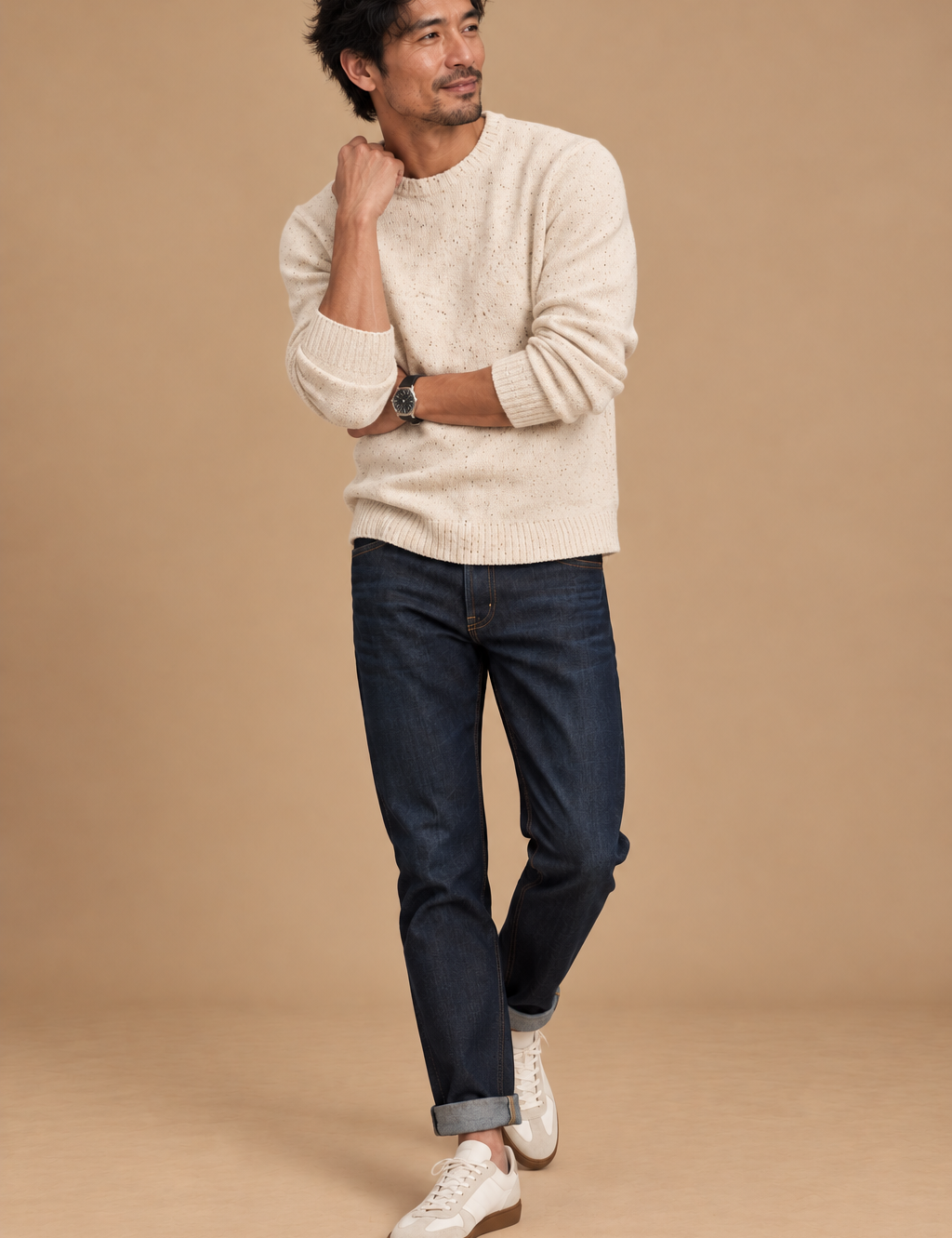 Rambler Flecked Crewneck Sweater