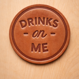 Hand Pressed Leather Coasters