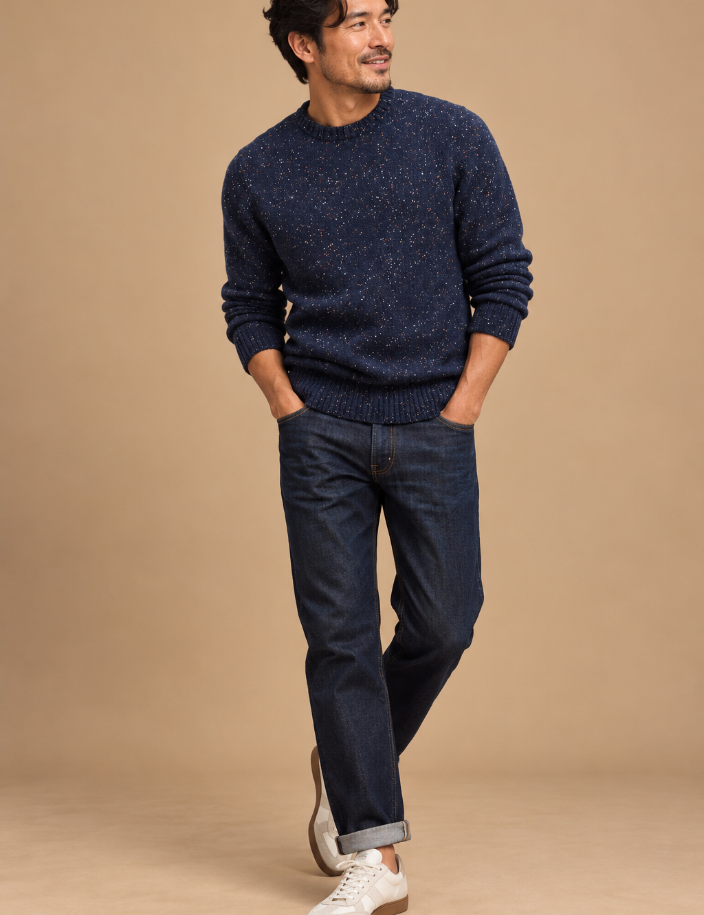 Rambler Flecked Crewneck Sweater