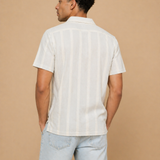Judson Striped Short Sleeve Camp Collar Shirt
