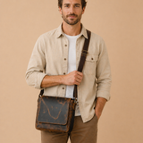 Cordova Buffalo Leather Messenger Bag