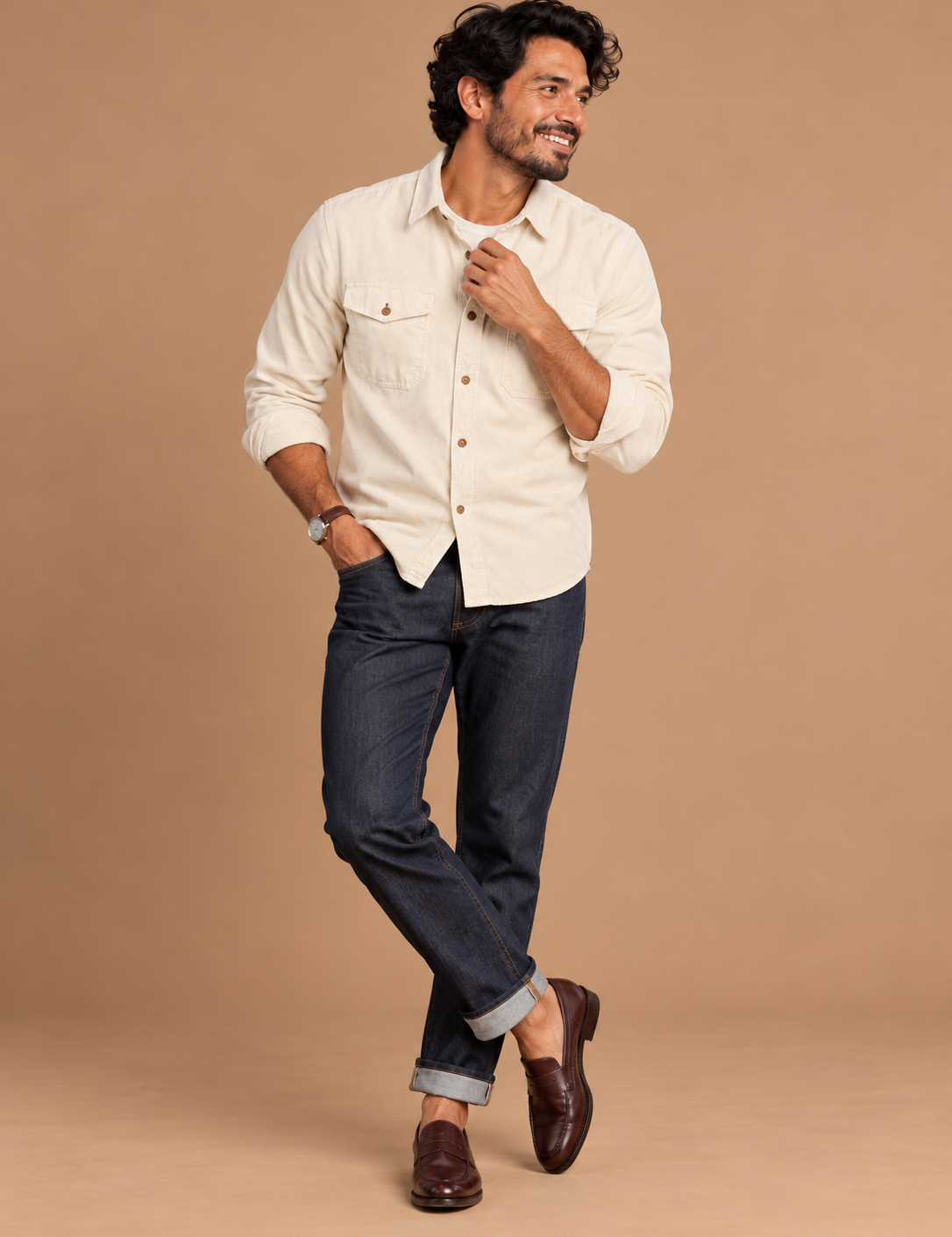 Merit Craftsman Corduroy Button Down Shirt