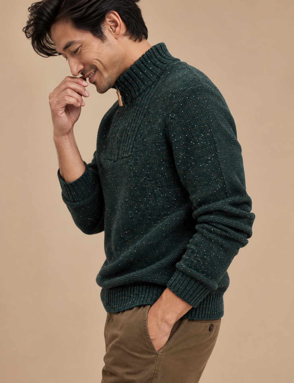 Conrad Fleck Quarter Zip Sweater