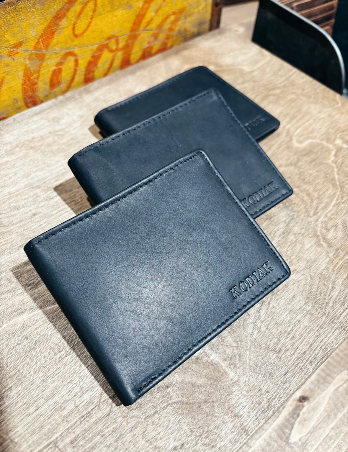Slim RFID Bifold Leather Wallet