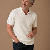 Theo Jacquard Short Sleeve Polo