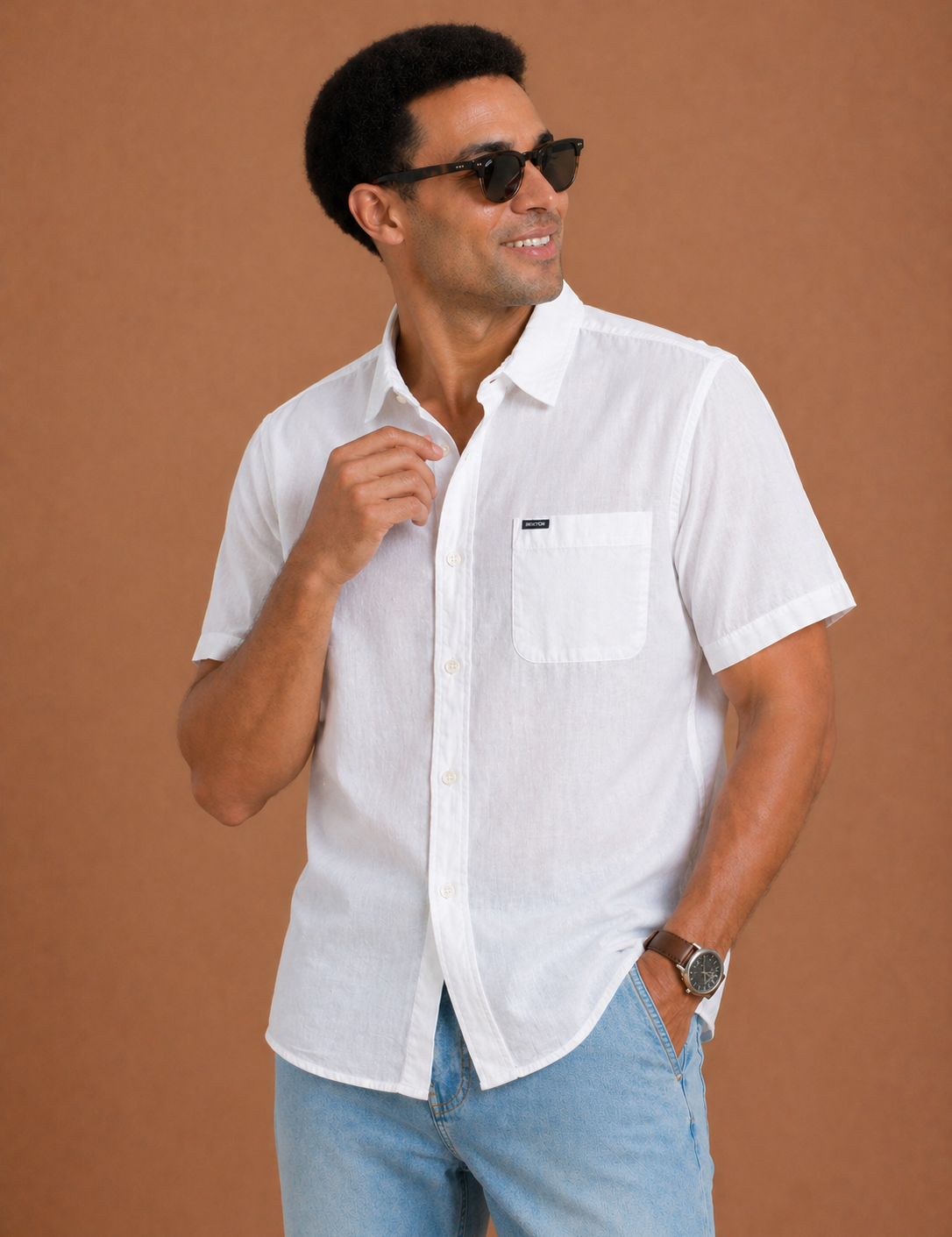 Charter Slub Short Sleeve Woven Shirt