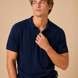 Grove Textured Sweater Polo