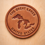 Hand Pressed Leather Coasters