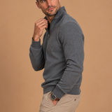 Sterrett Stretch 1/4 Zip Long Sleeve Sweater Polo