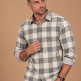 Thatcher Hero Stretch Knit Buffalo Plaid Flannel Shirt