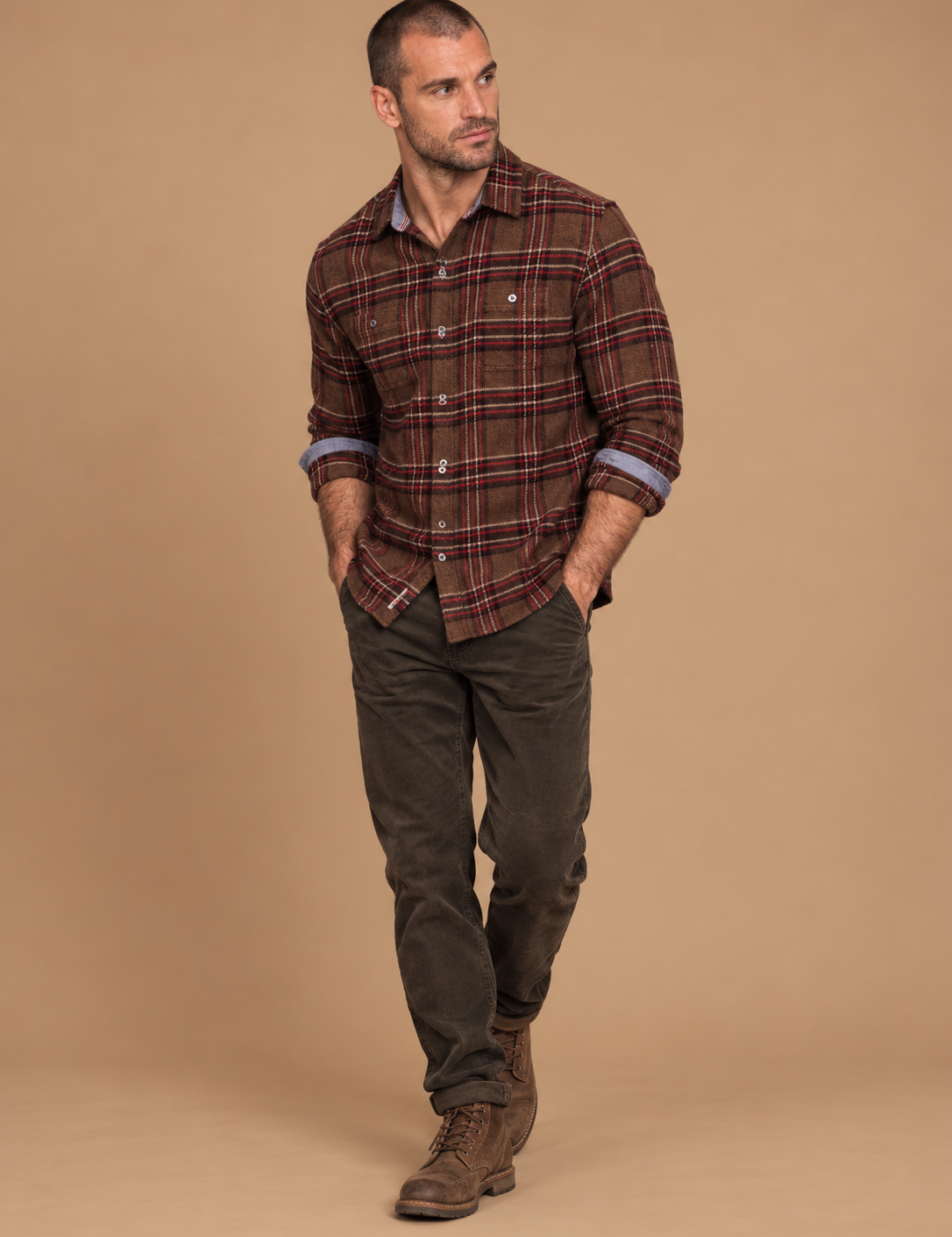 Beaverton Plaid Brushed Flannel Button Shirt