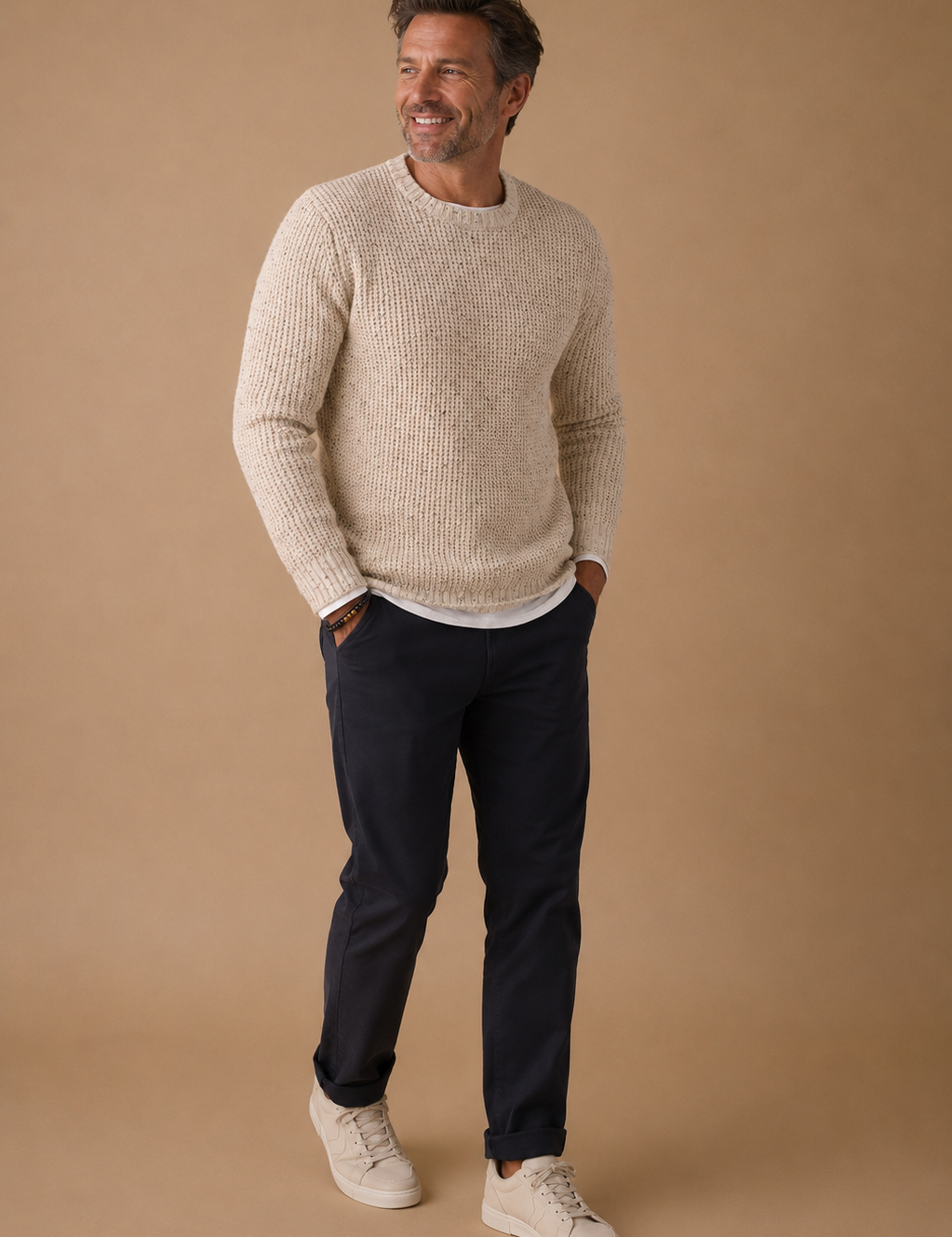 Seawool Flecked Crewneck Sweater
