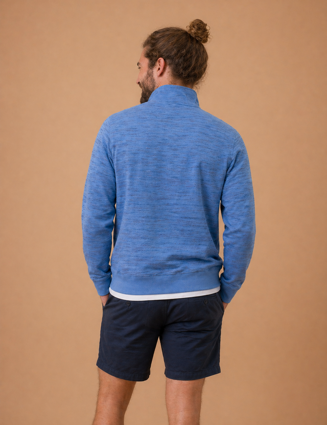 Powell Quarter Zip Textured Sweater