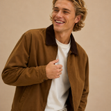 James Corduroy Collared Zip Front Jacket