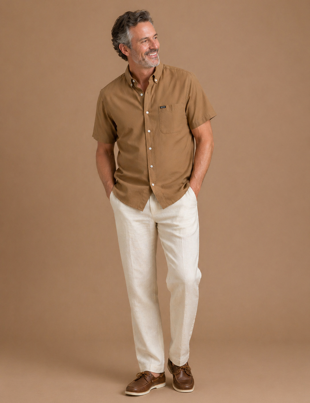 Sanford Oxford Short Sleeve Woven Shirt