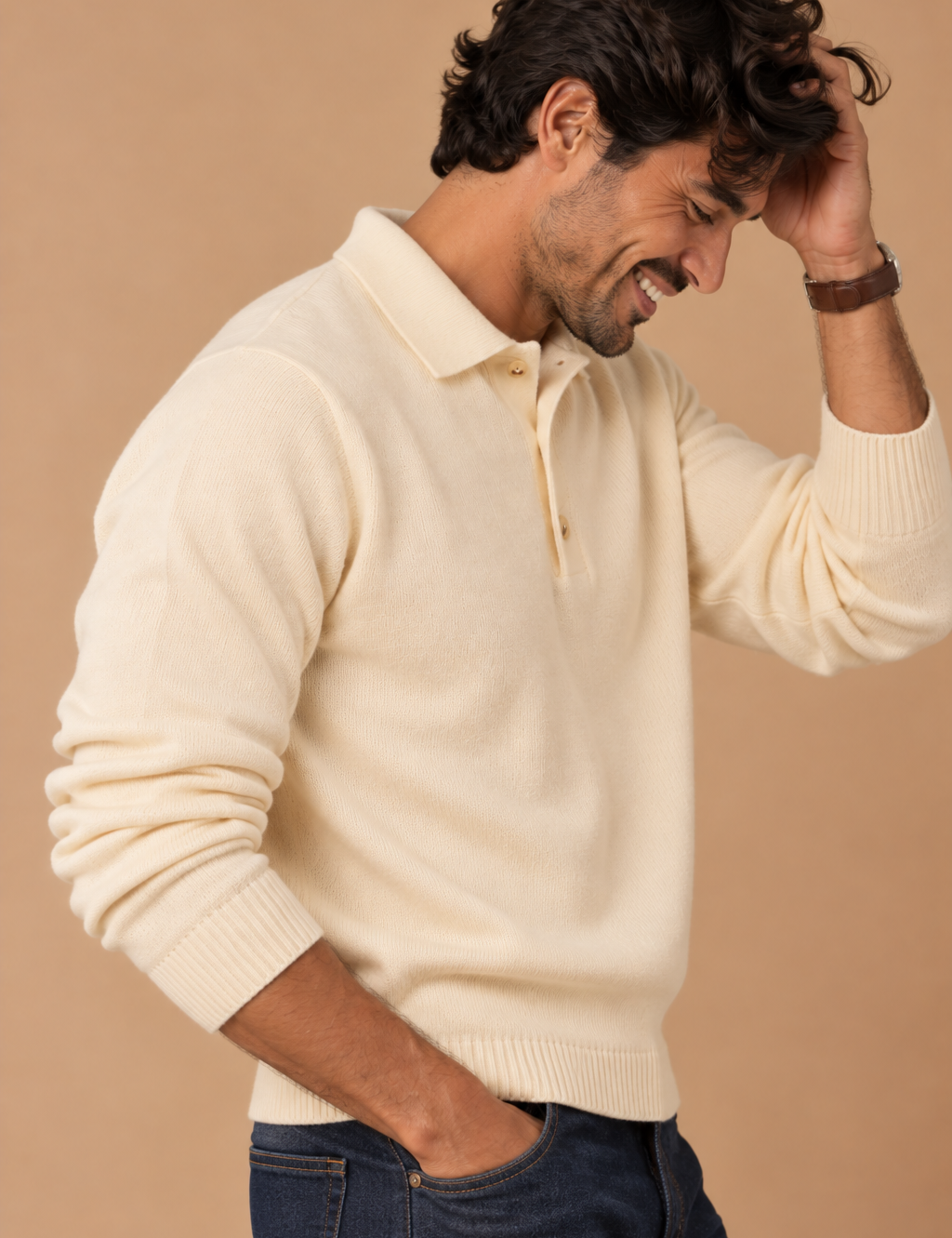 Whitman Long Sleeve Polo Sweater
