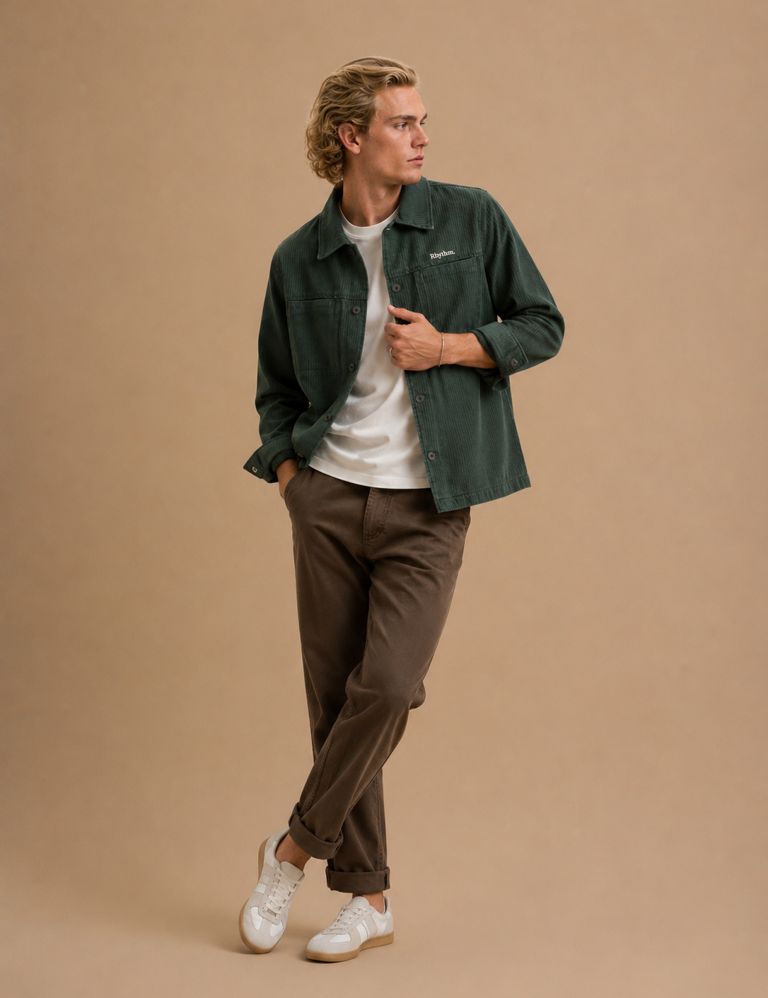 Harlan Long Sleeve Button Down Overshirt