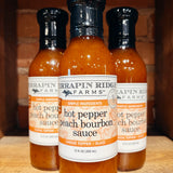 Hot Pepper Peach Bourbon Sauce