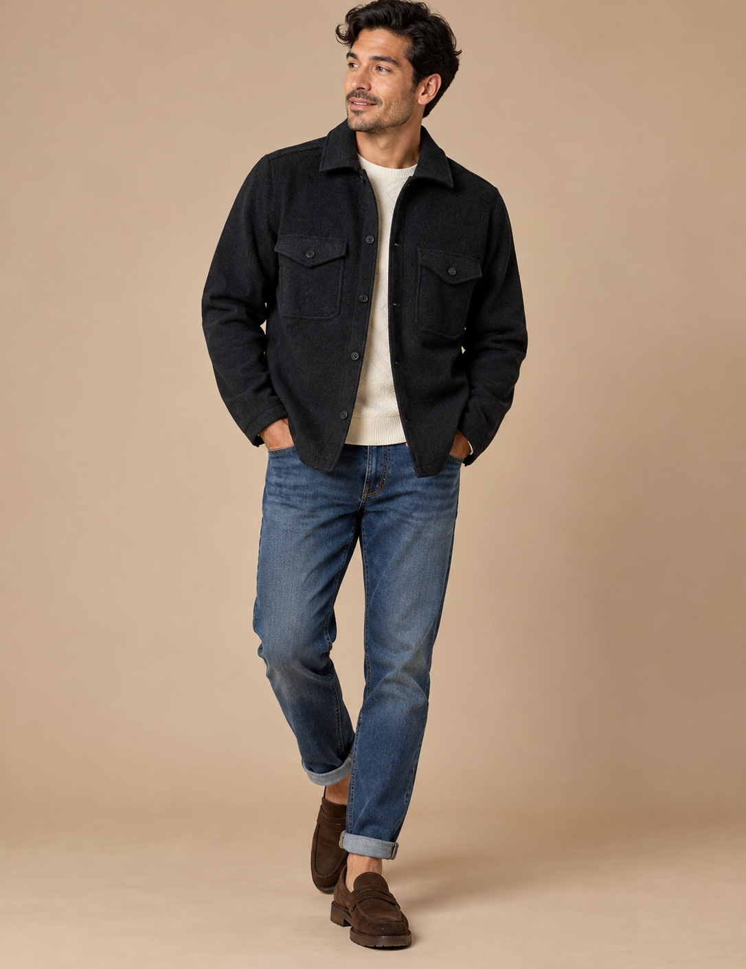 North Point Boiled Wool Blend Jacket